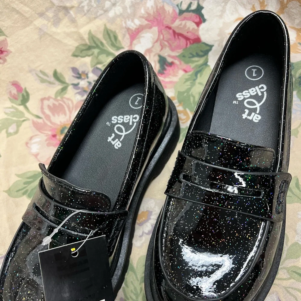 Glitter Celia slip on shoes